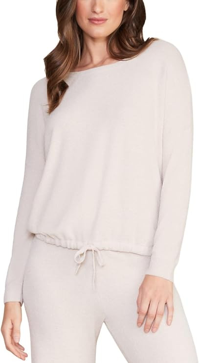 Barefoot Dreams CozyChic Ultra Lite Slouchy Pullover for Women, Ultra Soft Long Sleeve, Crew Neck... | Amazon (US)