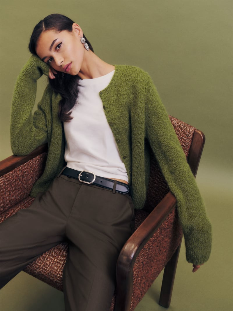 Clara Crew Cardigan | Reformation (Global)