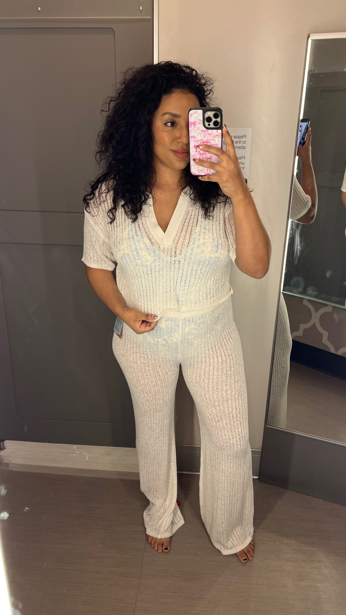 Size L in this cover up, but would prefer XL in top for more of an oversized fit!

#LTKSwim #LTKMidsize #LTKFindsUnder50