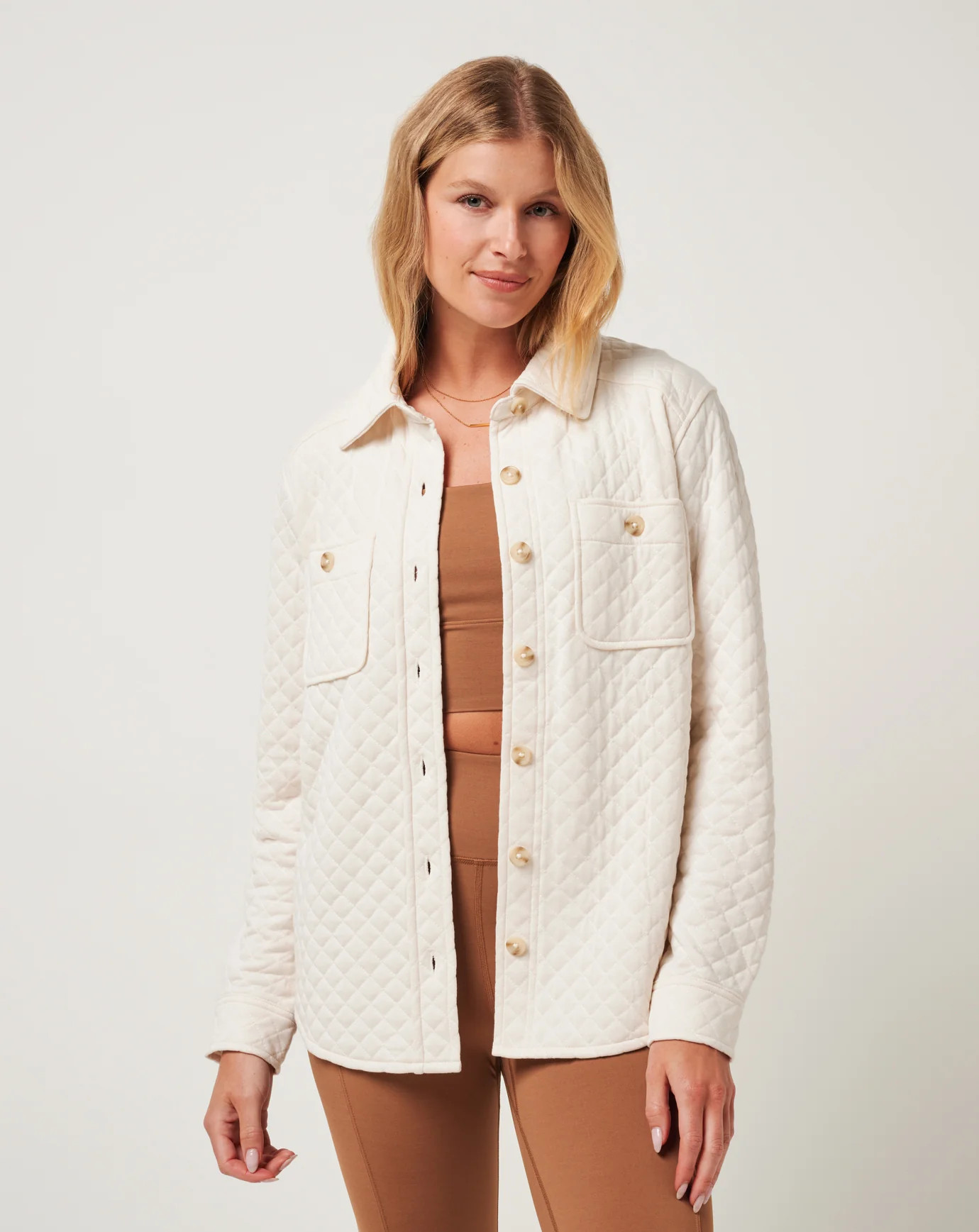 Diamond Quilted Shacket | TravisMathew