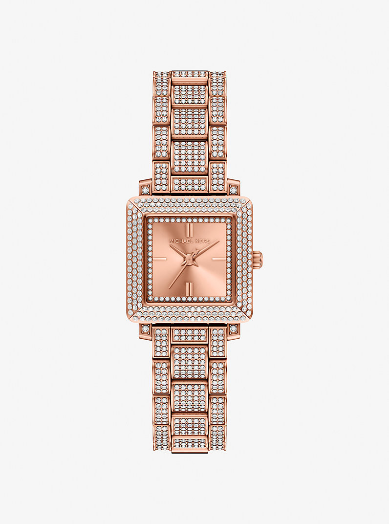 Petite Gwynn Pavé Rose Gold-Tone Watch | Michael Kors US