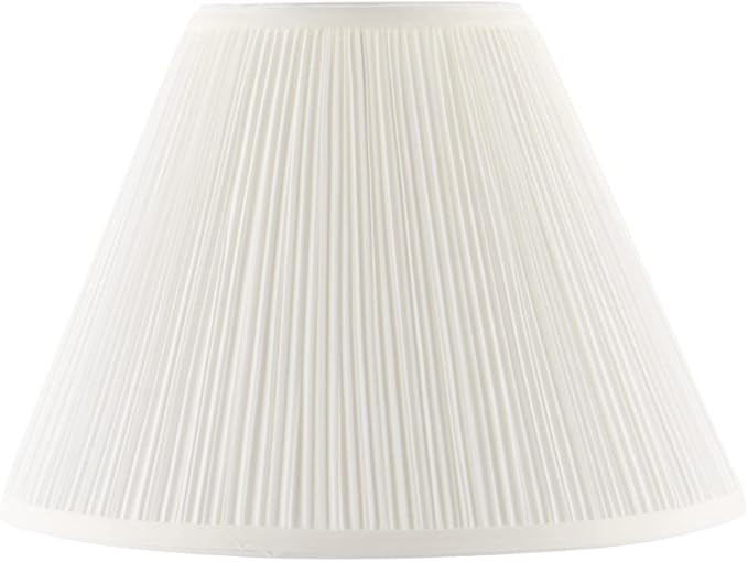Aspen Creative 33166, Mushroom Pleated Traditional Powder White Spider Lamp Shade, 6-1/2" Top x 1... | Amazon (US)