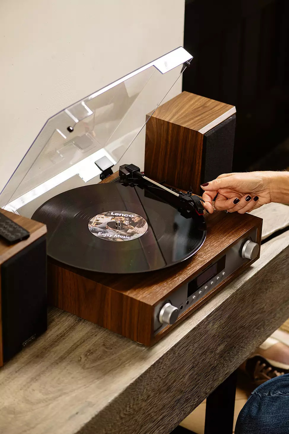 Lenco MC-160WD Turntable & Speakers - Brown ALL at Urban Outfitters | Urban Outfitters UK
