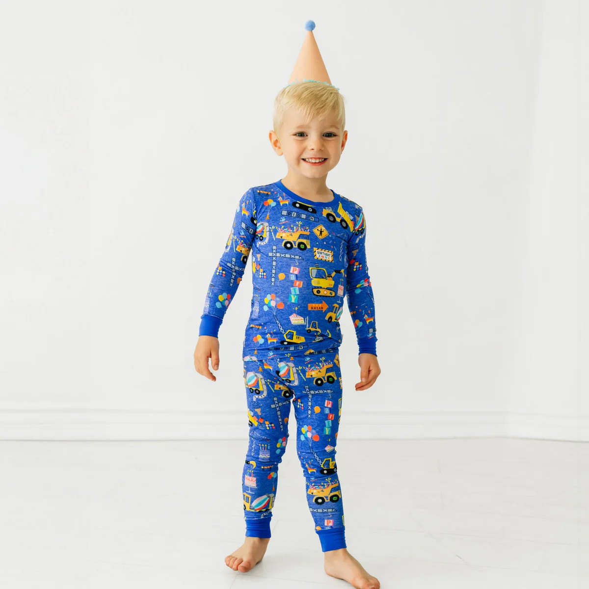Birthday Builders Two-Piece Pajama Set | Little Sleepies