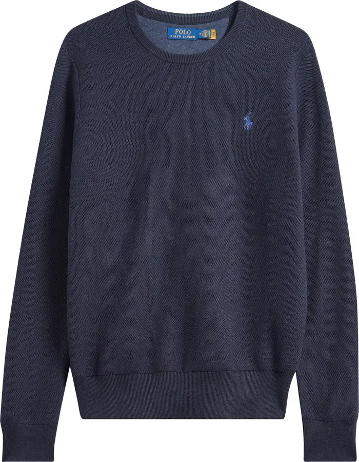 Polo Ralph Lauren Textured Cotton Crewneck Sweater | Nordstrom | Nordstrom