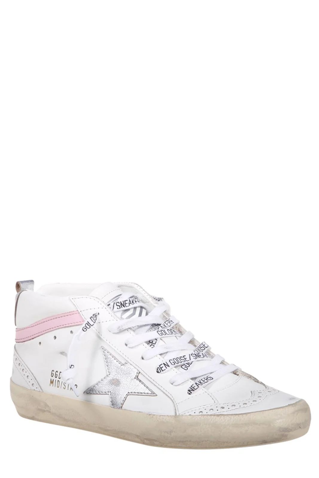 Golden Goose Deluxe Brand Mid-Star Lace-Up Sneakers | Cettire Global