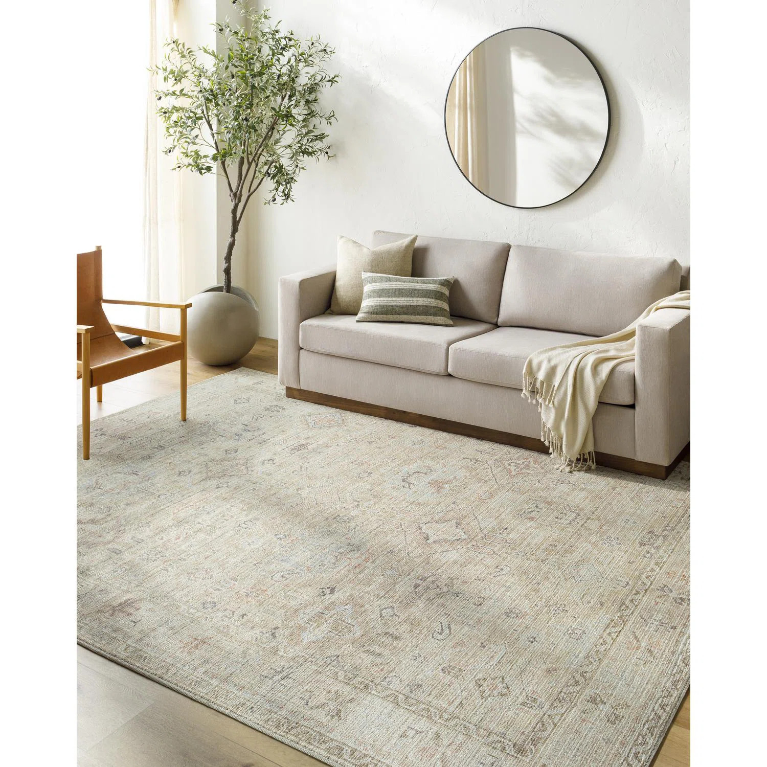 Becki Owens x Livabliss Vintage Traditional Oriental Boho Medium Brown Area Rug | Wayfair North America