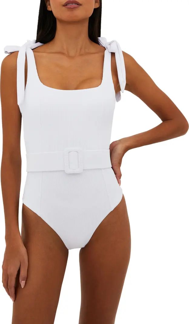 Beach Riot Sydney Belted One-Piece Swimsuit | Nordstrom | Nordstrom