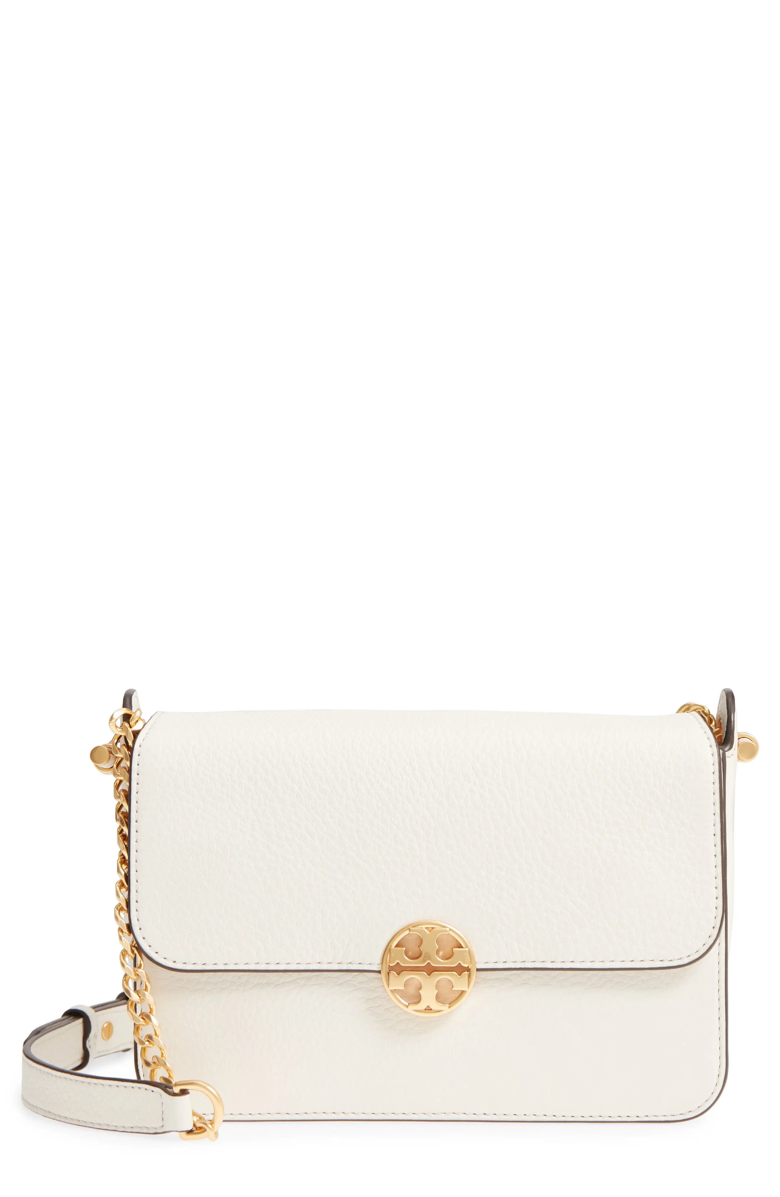 Tory Burch Chelsea Leather Crossbody Bag - White | Nordstrom