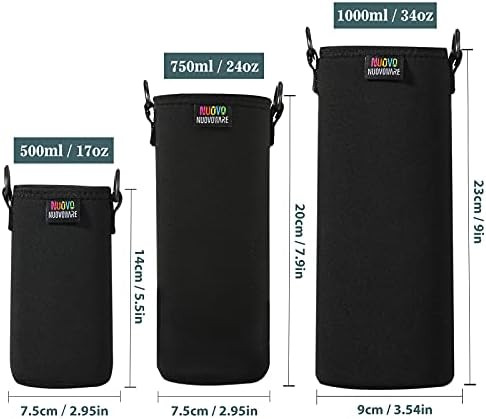 Nuovoware Water Bottle Carrier, Premium Neoprene Portable Insulated Water bottle Holder Bag 750ML... | Amazon (US)