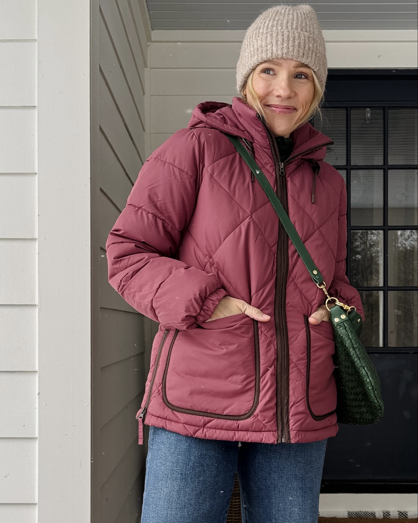 J.Crew layering tee & Alex Mill Taylor cardigan wearing my regular size small ~ Agolde Harper crop jeans are an everyday favorite with just the right amount of stretch (true to size, 5'3") ~ Lands End typically runs small but wearing my regular size small in this jacket, also comes in a longer style ~ Clare V Moyen Messenger ~ Sorel waterproof boots ~ thick & warm KULE socks ~ EBY underwear size up to medium ~ Merit Flush Balm in LeBonBon ~ xo, Claire 

#LTKSaleAlert #LTKSeasonal #LTKootd