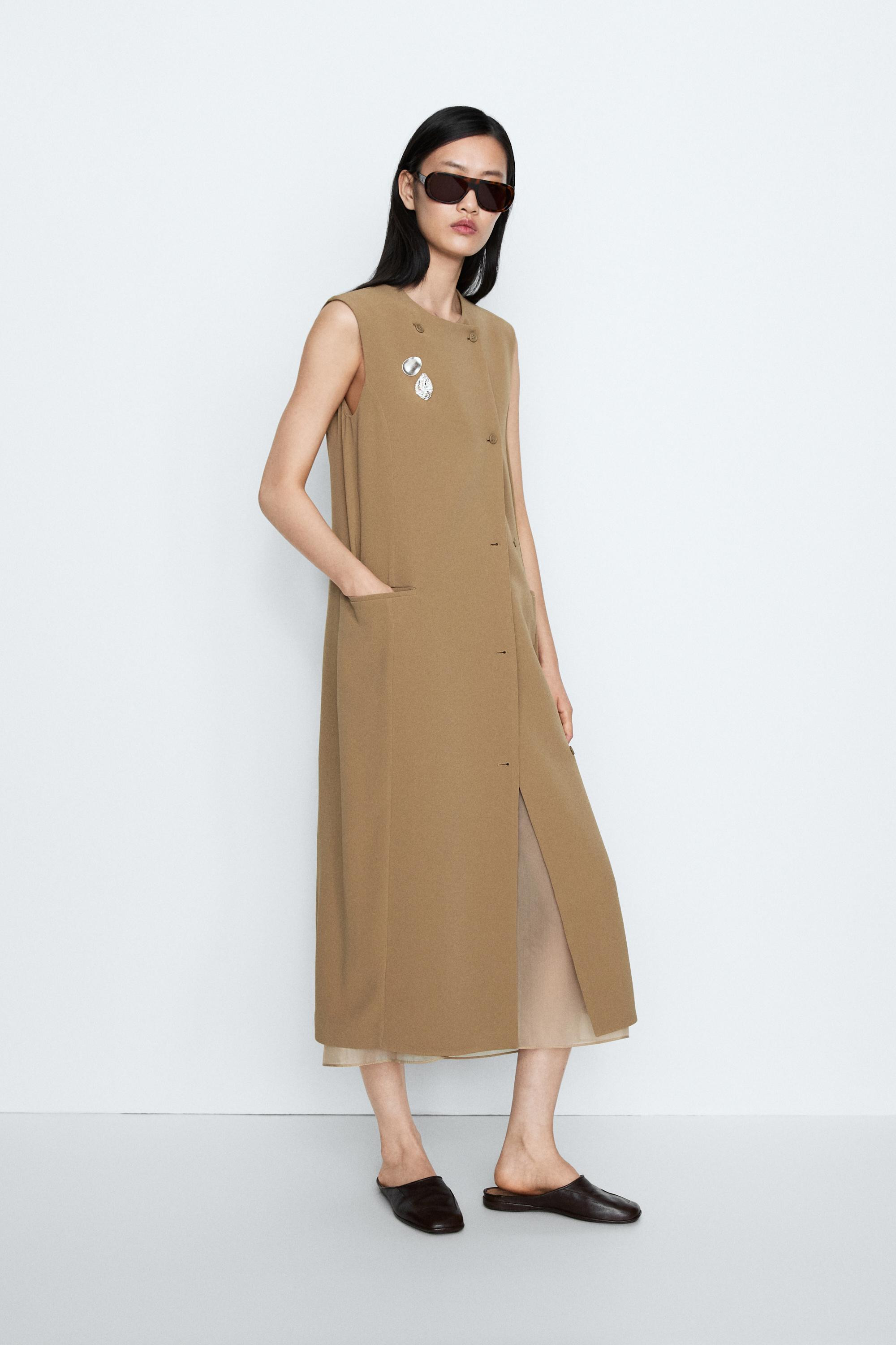 Midikleid in Wickeloptik mit Taschen \u2013 STUDIO | Massimo Dutti DE