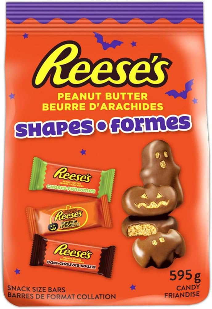 REESE'S Halloween Shapes, Halloween Candy for Trick or Treat - 35ct, 595g | Amazon (CA)