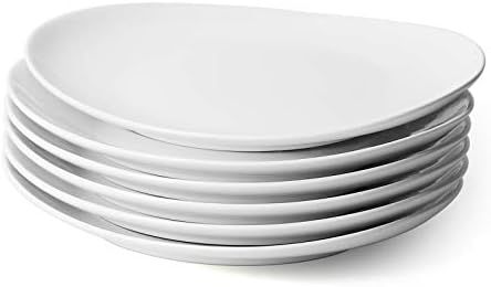 Sweese 150.001 Porcelain Dinner Plates - 11 Inch - Set of 6, White | Amazon (US)