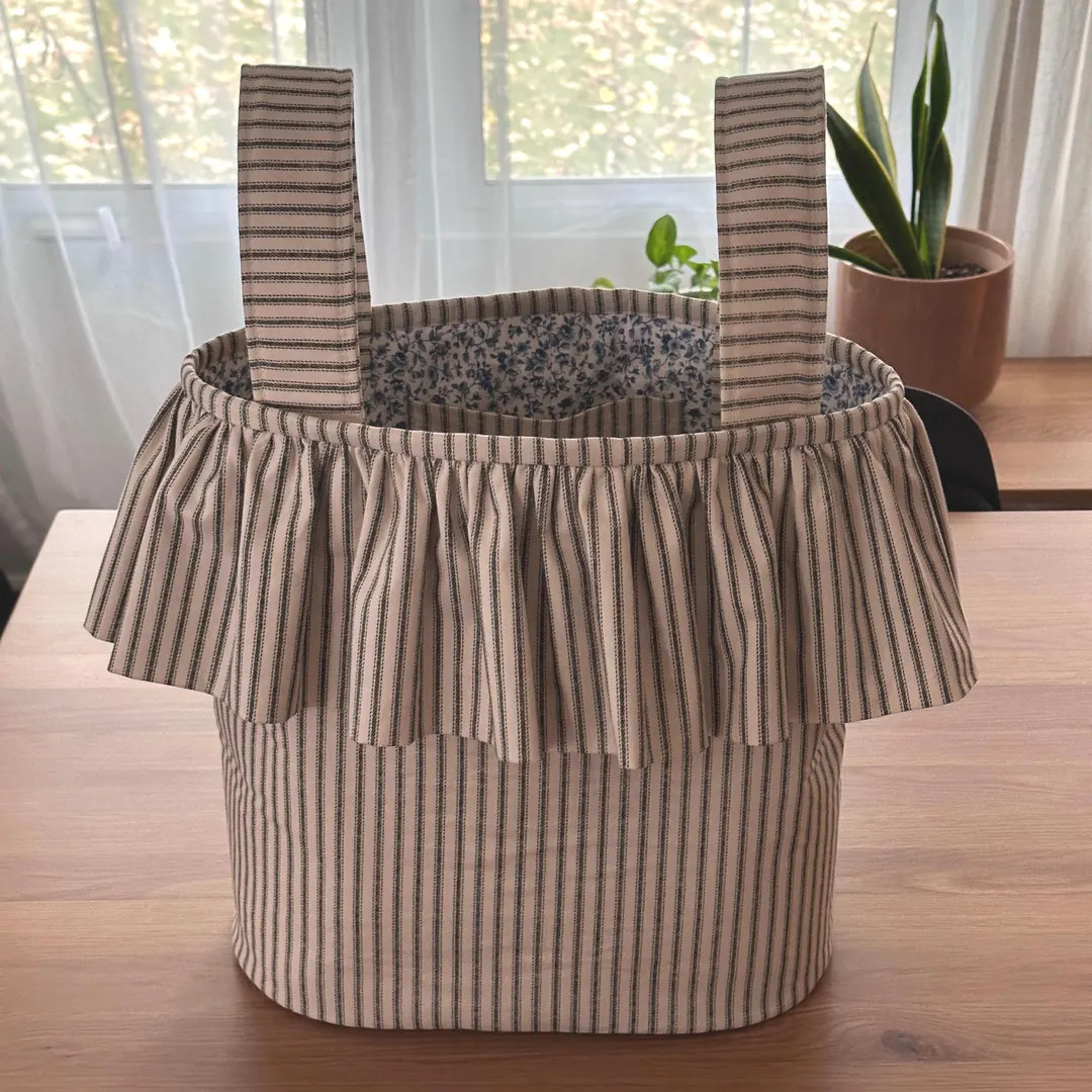 Custom Ruffle Stoller Caddy | Stroller Organizer Bag - Etsy | Etsy (US)