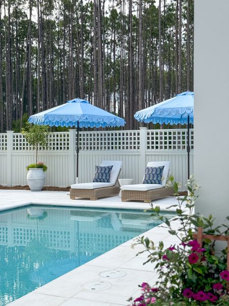 We recently made a few upgrades to our backyard for summer with some pieces from @wayfair! We are loving these double scalloped umbrellas (they come in 10 colors!) and these side tables for drinks. I’m also linking a look-for-less option that is very similar to our outdoor chaise lounge chairs, along with a few other favorite outdoor furniture finds from Wayfair. And they all ship for free! #wayfairpartner #wayfair #ltkhome #ltkseasonal #ltksalealert #ltkfindsunder100

#LTKHome #LTKSeasonal #LTKSaleAlert