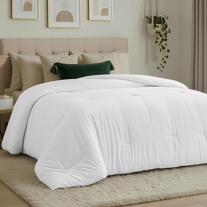 Utopia Bedding Twin Duvet Insert, White, Comforter, 64 x 88 Inches | Amazon (US)
