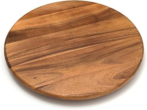 Lipper International Acacia Wood 18" Lazy Susan Kitchen Turntable | Amazon (US)