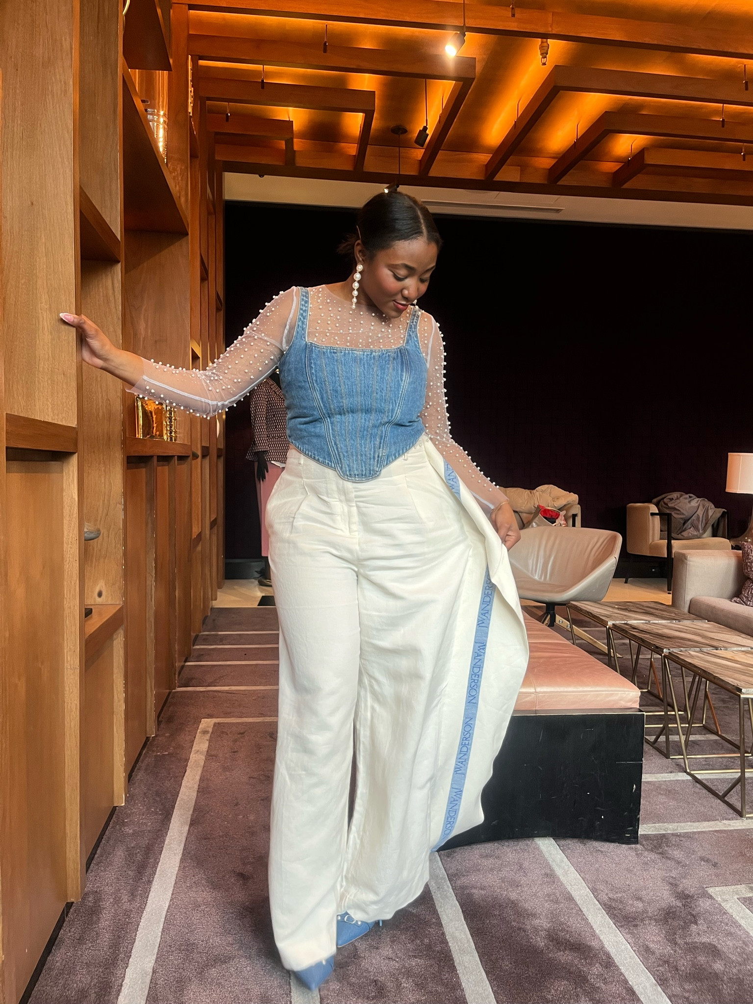 All about the pearls! Get this iconic look below ⬇️ 

P.S. pants are rented from rent the runway and I couldn’t find the link to them but they are originally from J.W. Anderson! 

#LTKstyletip #LTKSpringSale #LTKmidsize