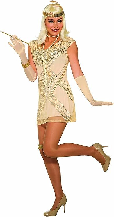 Forum Novelties womens Beaded Flapper Dress Costume | Amazon (US)