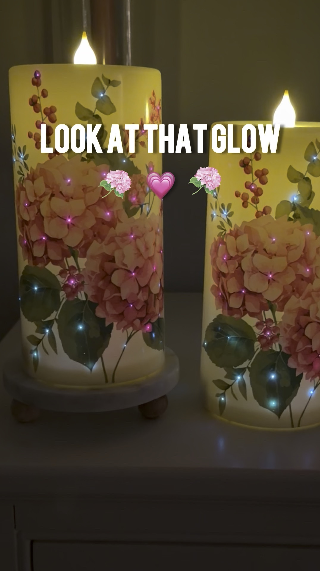 the glow of this finer pic candles is amazing and they are okay to be outdoor candles #outdoordecor #flamelesscandles- #hydrangea

#LTKHome #LTKSaleAlert #LTKMothersDay