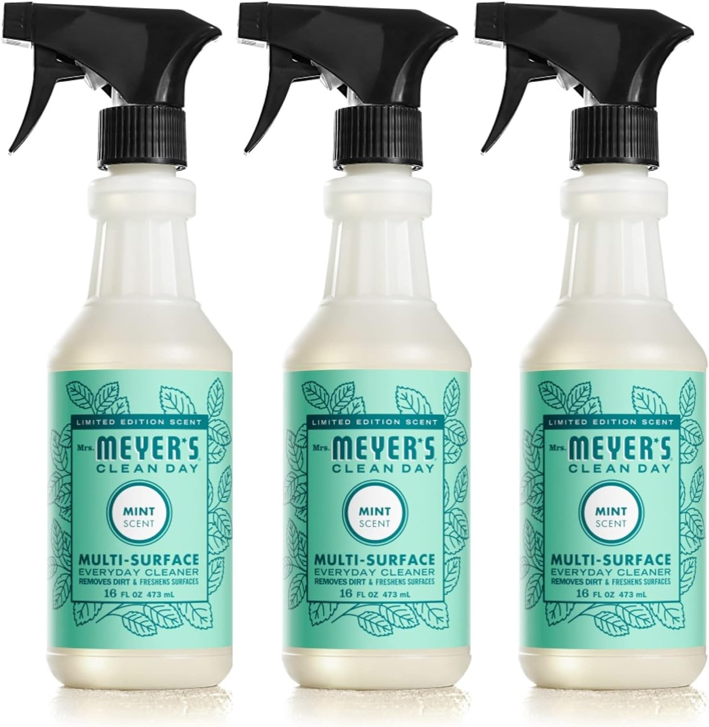 MRS. MEYER'S CLEAN DAY All-Purpose Cleaner Spray, Limited Edition Mint, 16 fl. oz - Pack of 3 | Amazon (US)