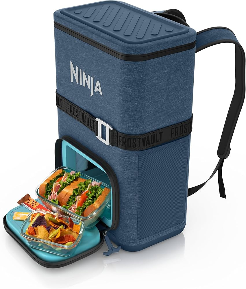 Ninja | Backpack Cooler | FrostVault Go 24 Can Soft Cooler | Leakproof Zipper with Built in Can O... | Amazon (US)