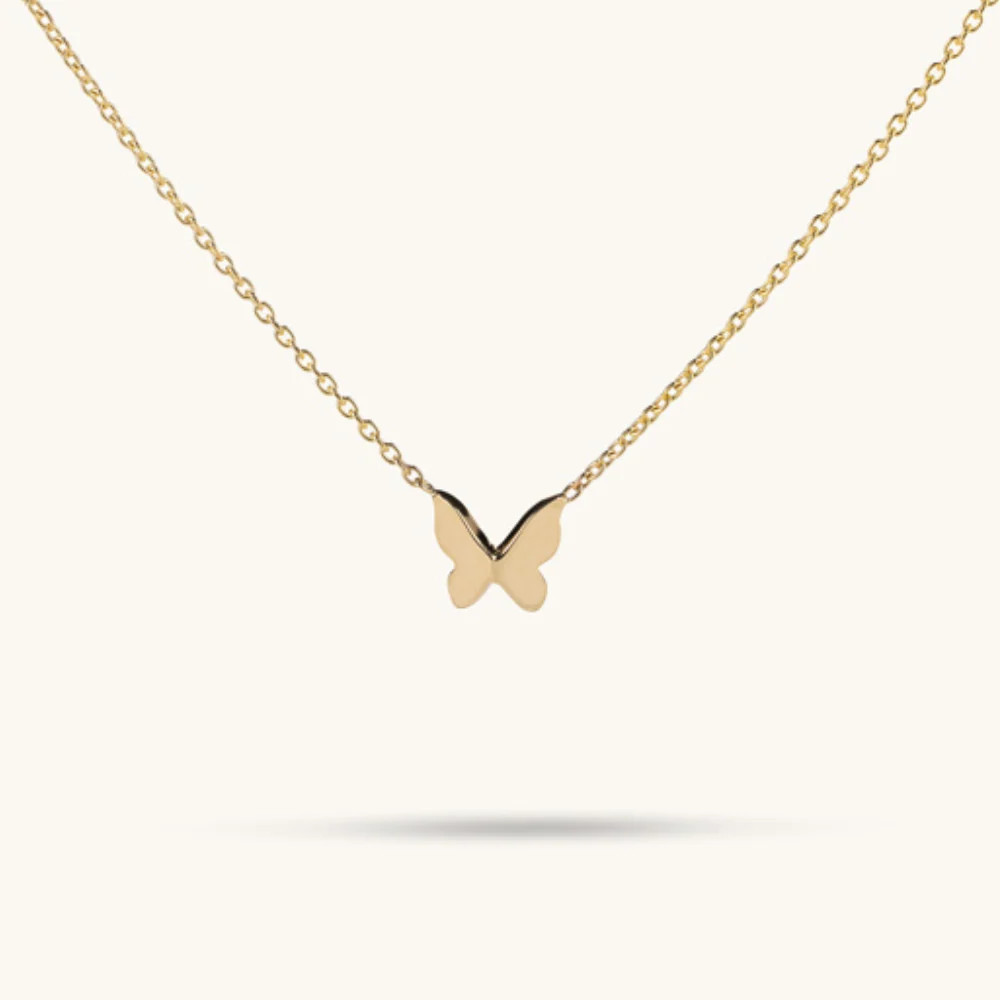 Simple Butterfly Necklace | Happy Jewelers