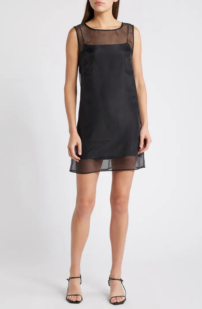 Reformation Vina Sheer Overlay Minidress | Nordstrom | Nordstrom