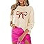 LEMAFER Women 2026 Merry Christmas Round Neck Sequin Letters Sweater Casual Solid Slogan Long Sle... | Amazon (US)