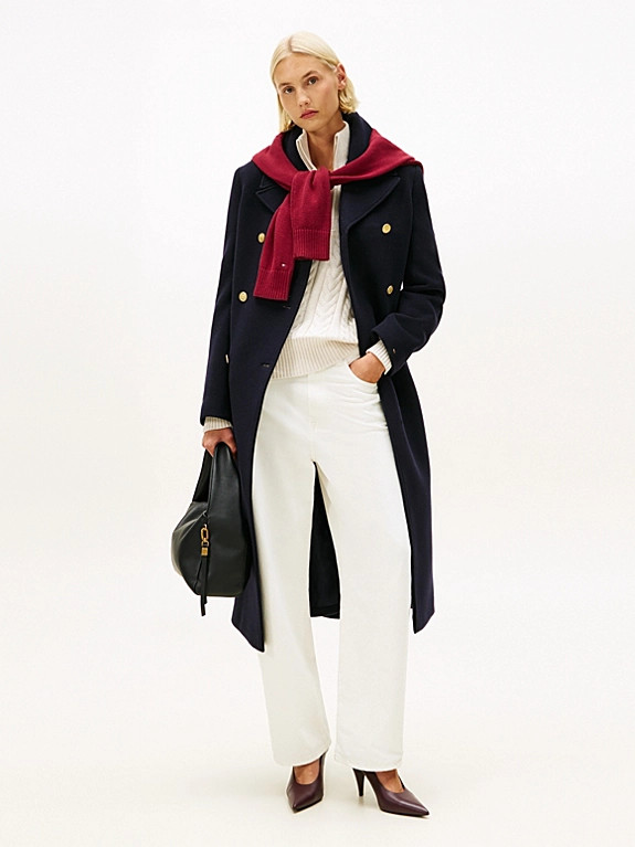 Weiße Tapered Barrel Leg Jeans mit hohem Bund | Tommy Hilfiger (DE)