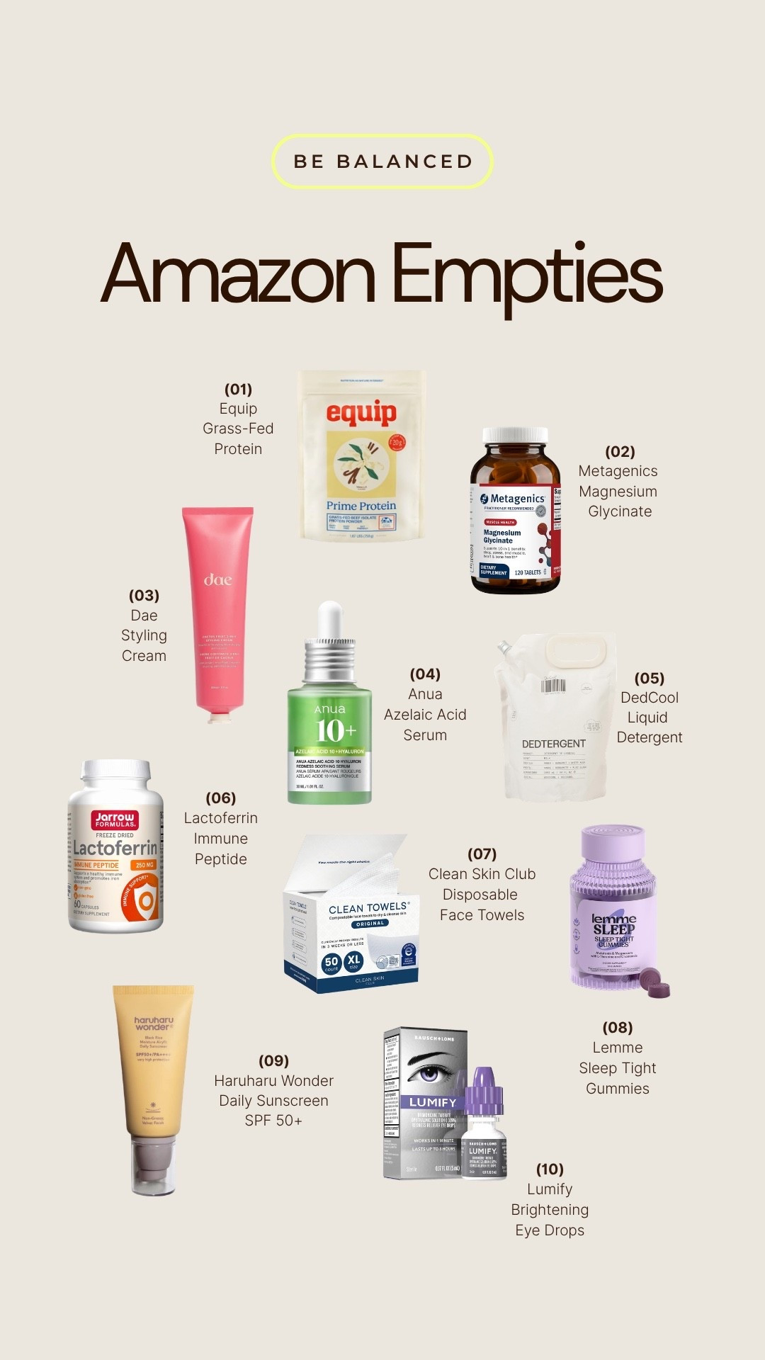 Amazon empties from August! Will be restocking for September!