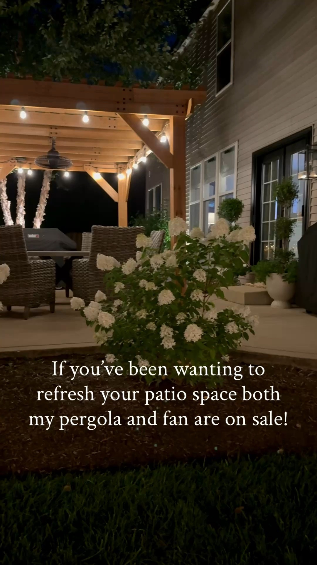 The pergola is up and the backyard officially feels summer ready ☀️ Adding a fan without needing hardwiring made this setup so easy and both pieces are currently on sale!

#LTKHome #LTKSeasonal #LTKSaleAlert