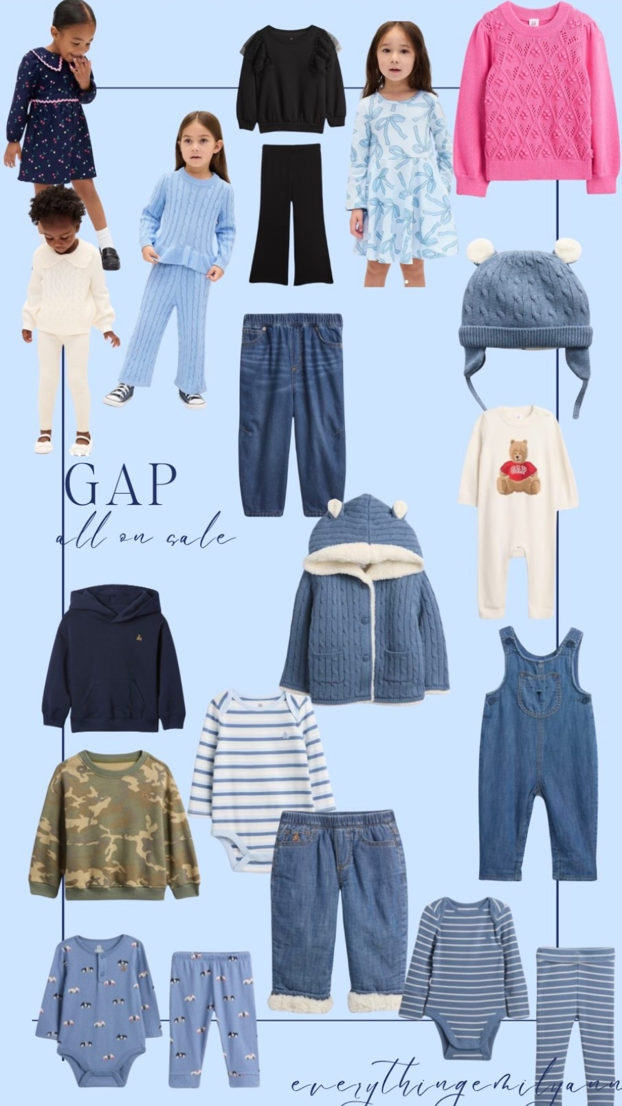 Gap favorites ALL on sale 40-60% off🎉💙 use code TREAT for an extra 20% off🎉 last day for Christmas delivery 12/19! #gappartner @gap #howyouweargap 

#LTKBaby #LTKKids #LTKSaleAlert