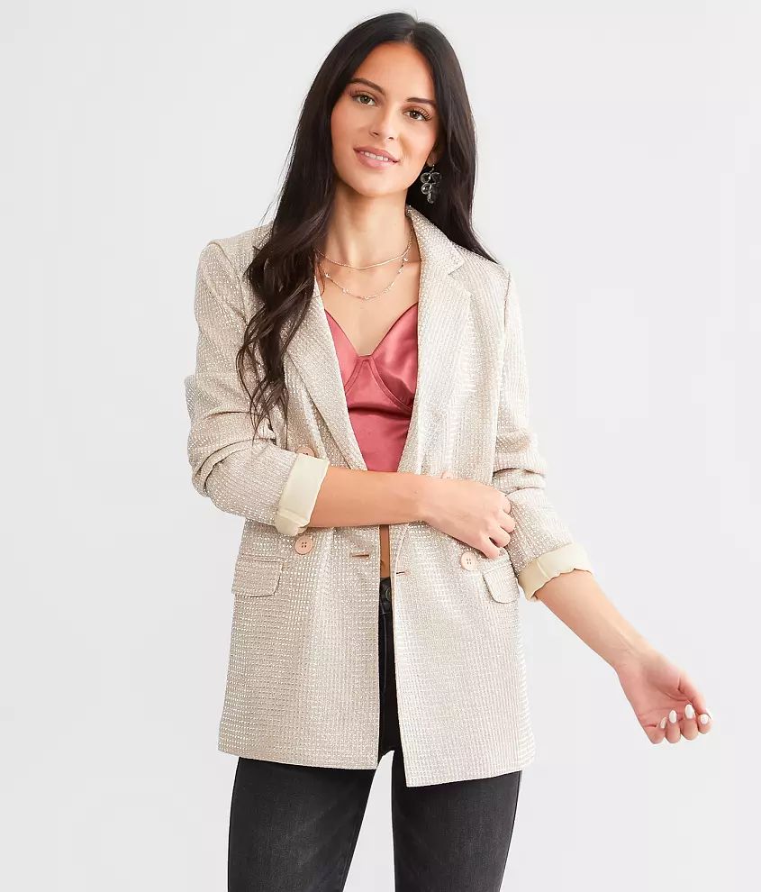 Know One Cares Metallic Blazer | Buckle