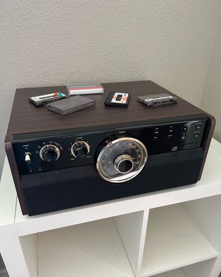 Victrola vinyl record player, cd player and cassette tape player in one! And it has a radio too! 

#LTKfamily #LTKhome