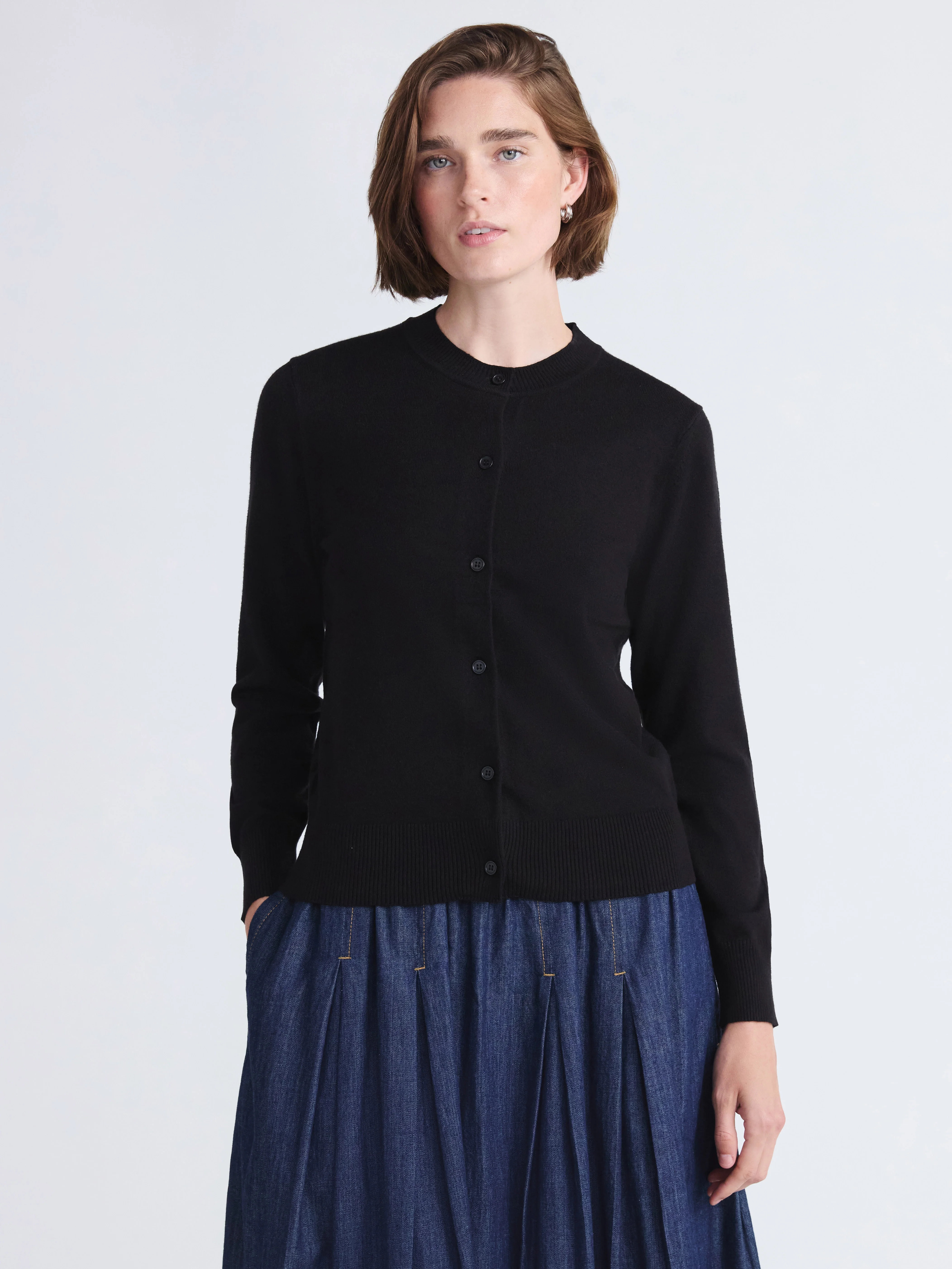 Free Assembly Women's Cozy Yarn Classic Cardigan Sweater, Midweight, Sizes XS-4X | Walmart (US)