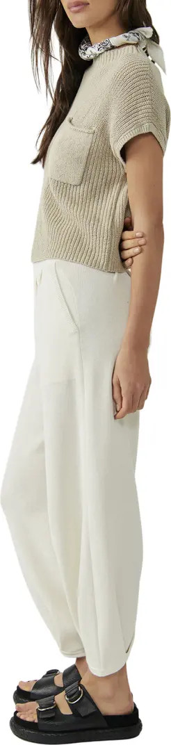 free-est Freya Short Sleeve Sweater & Pull-On Pants Set | Nordstrom