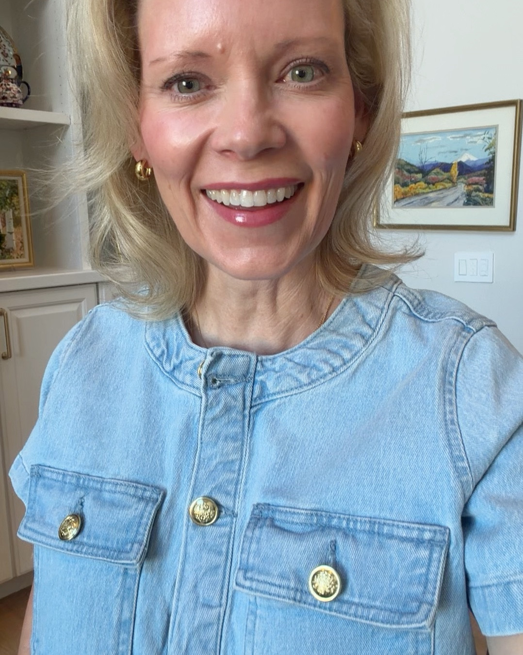 The cutest cropped denim jacket from Walmart paired with these Darling camo pants! Bought my regular size small. Can’t beat the quality and the price! ￼

#LTKootd #LTKOver40 #LTKdayinmylife