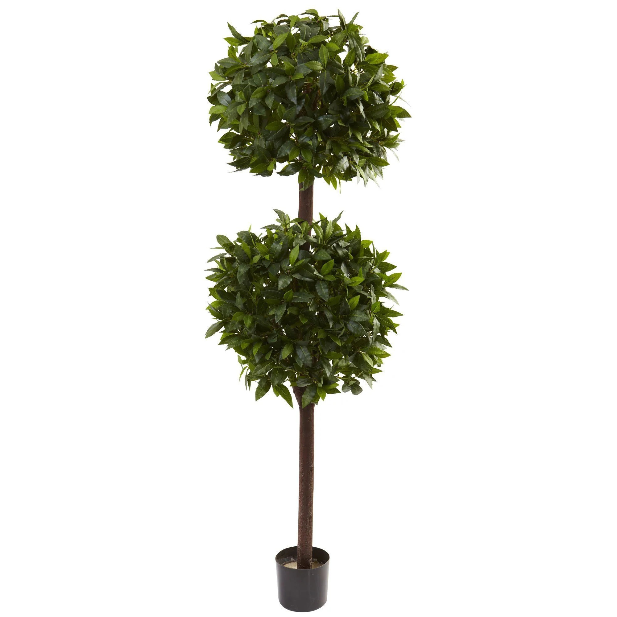 6’ Sweet Bay Double Ball Topiary | Nearly Natural | Nearly Natural