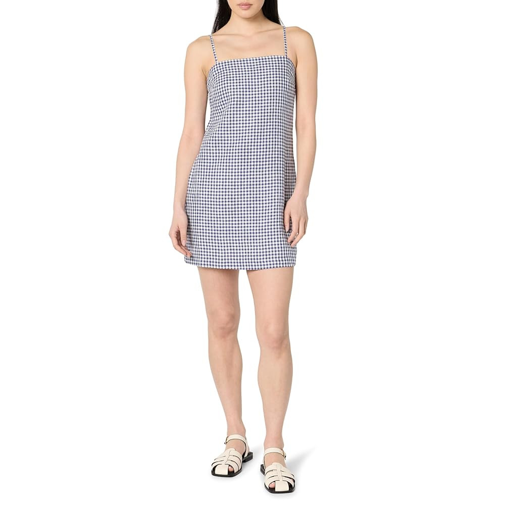 The Drop Women's Standard Seville Linen Mini Shift Dress | Amazon (US)