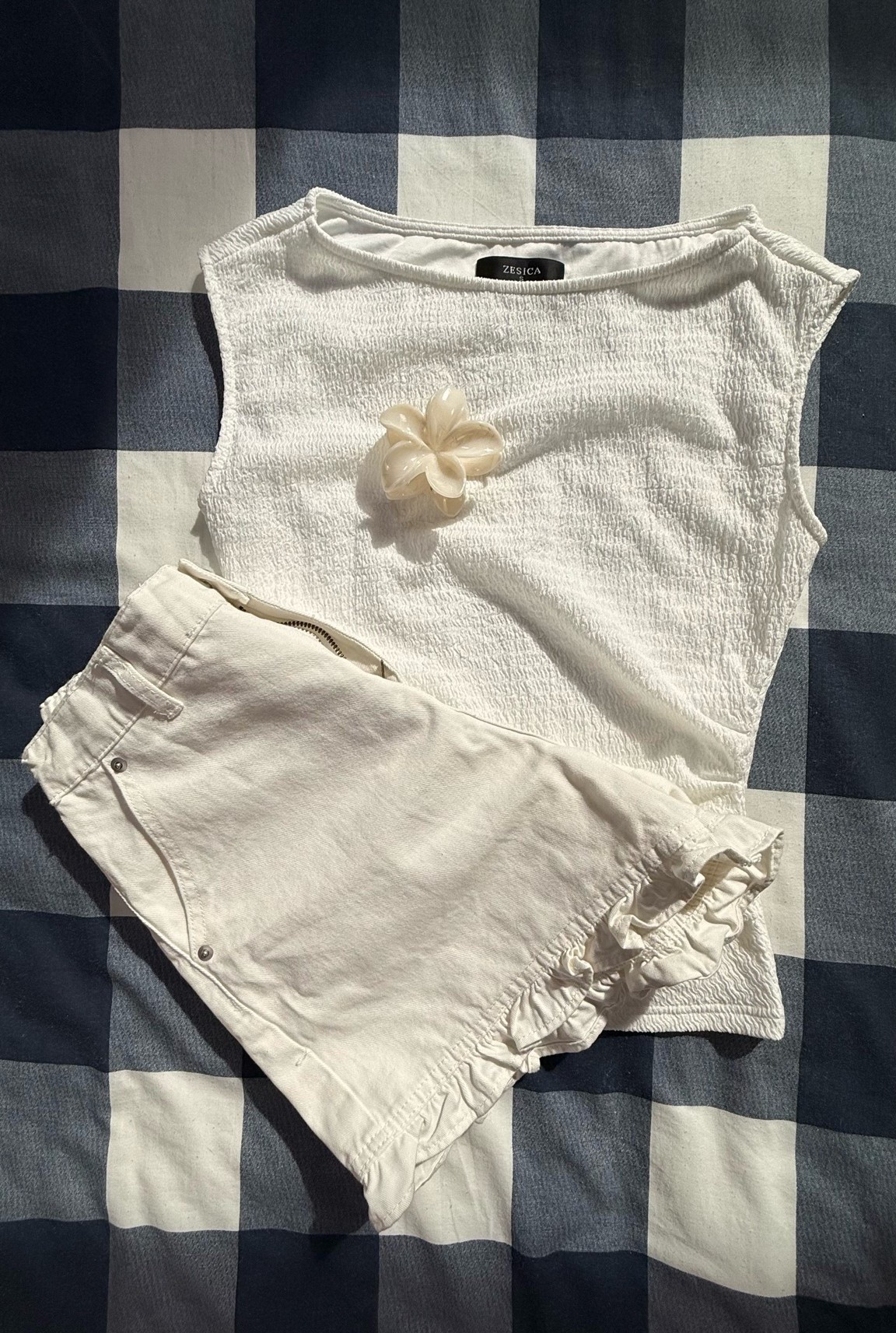 Summer whites that look way more expensive than they are 🤍✨

This textured Zesica top paired with these adorable ruffle-hem shorts from Aoysky is the kind of outfit I reach for on repeat. Easy, comfortable, and perfect for everything from coffee runs to summer outings.

#LTKStyle #LTKFashion #SummerOutfit #AmazonFashion #WhiteOutfit #NeutralStyle #CasualChic #SummerStyle #AffordableFashion #OOTD

summer outfit, white summer outfit, Amazon fashion finds, Amazon shorts, Aoysky shorts, Zesica top, neutral outfit, casual summer look, vacation outfit, chic everyday style, affordable fashion, summer wardrobe essentials, monochromatic outfit, women’s fashion finds, LTK creator picks