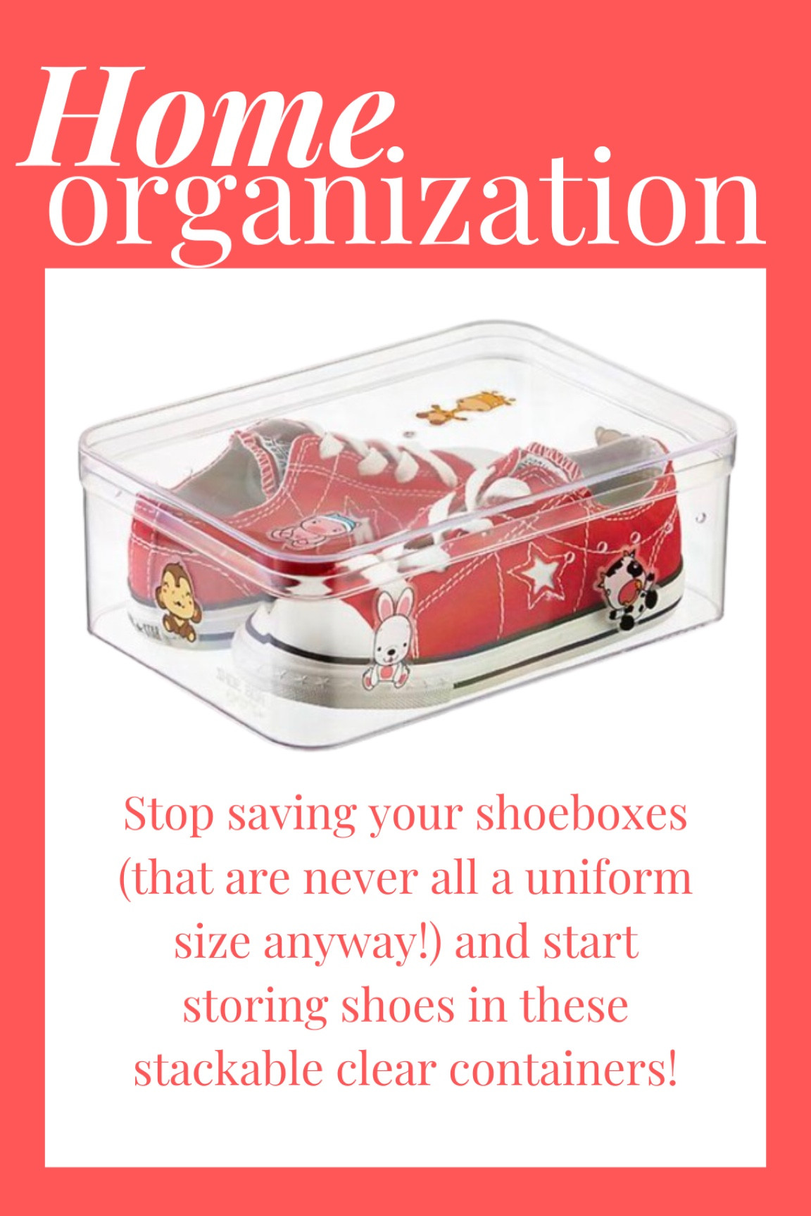 Shoe storage for kids with stackable clear bins! 

#LTKfamily #LTKkids #LTKhome