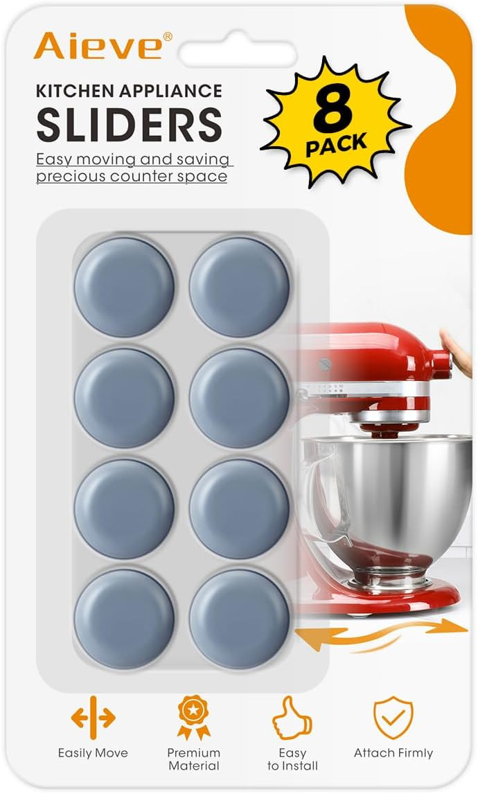 Aieve Appliance Slider, 8Pcs Appliance Sliders for Kitchen Appliances, Small Appliance Slider for Most Countertop | Amazon (US)