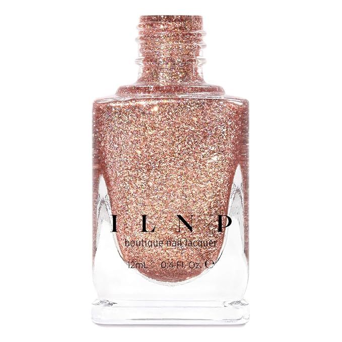 ILNP Juliette Holographic Nail Polish, Rose Gold | Amazon (US)