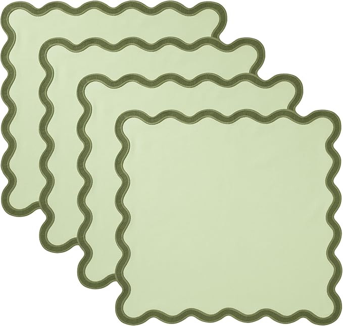 Folkulture Cloth Napkins Set of 4 Cotton, 18" X 18" Dinner Napkins or Table Napkins for Parties, ... | Amazon (US)