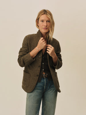 Marled Coastal Bluff Felted Wool Chore Coat | Buck Mason