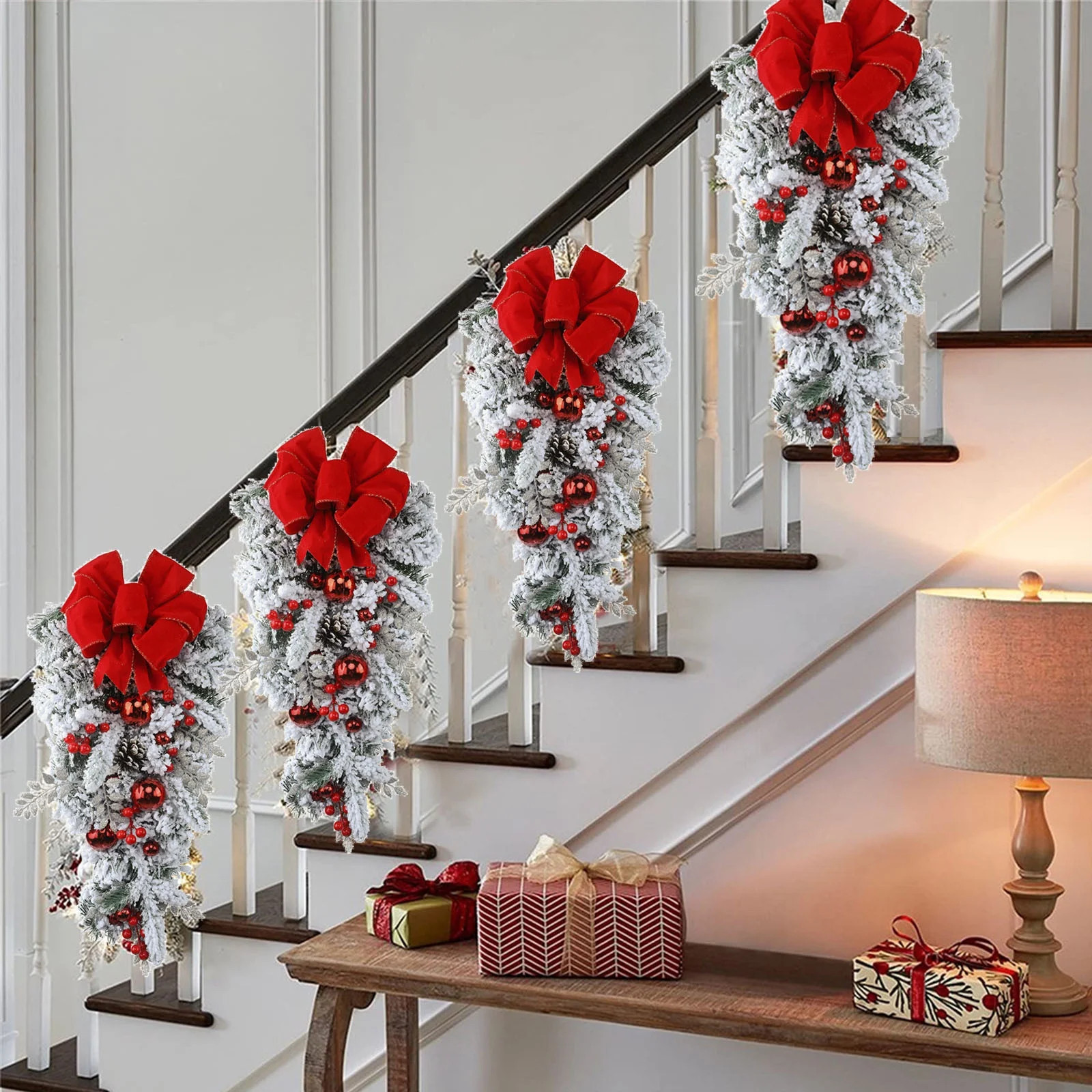 Dvkptbk Christmas Wreath 1pc Wreath Front Door Decorations For Christmas, Wreath Decorations Fron... | Walmart (CA)
