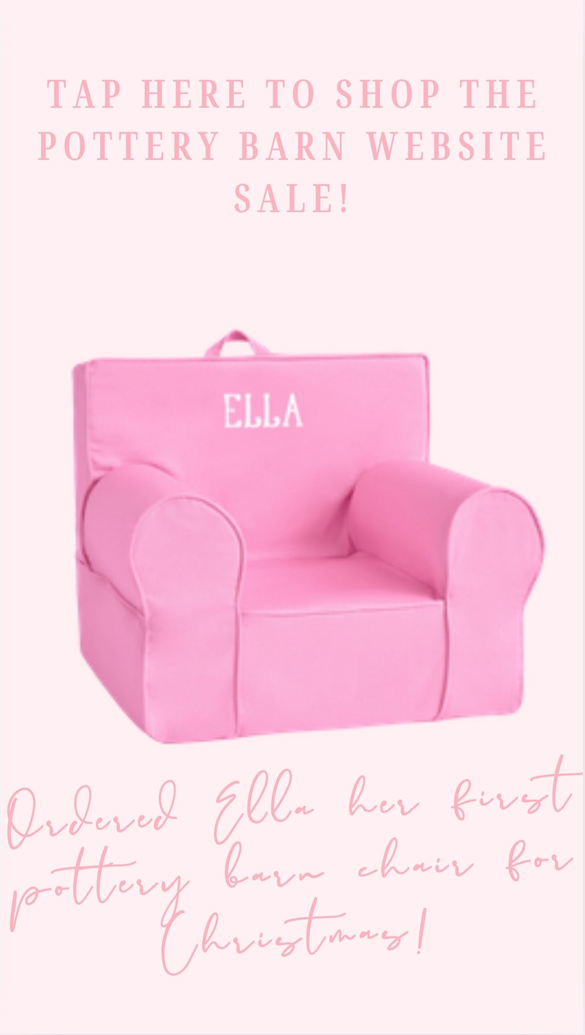 Ordered our baby her first pottery barn chair! 🩷

#LTKGiftGuide #LTKBaby #LTKKids