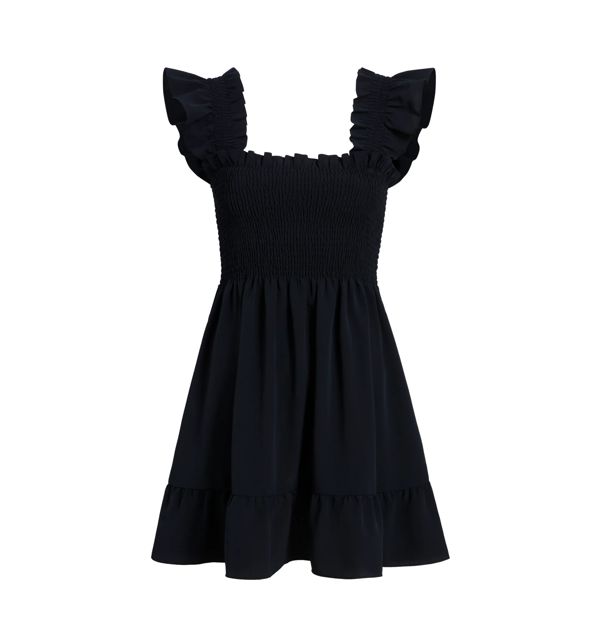 The Elizabeth Nap Dress - Black Crepe | Hill House Home US